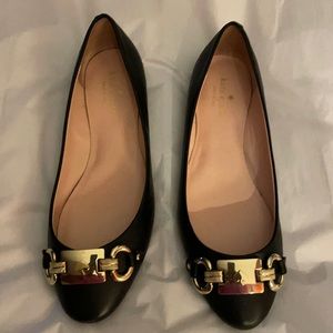 Kate Spade Phoebe Ballet Flats w/Gold Buckle